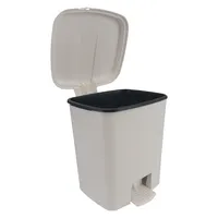 Teko-plastic Tret-Kosmetikeimer, 4,5 Liter, weiß, Kunststoff, mit Kunststoffeinsatz 9002427533025 Teko-plastic