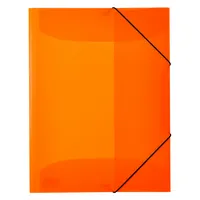 Herma Gummizugmappe neon 19697, A3 neonorange Polypropylen (PP), mit 3 Einschlagklappen 4008705196970 Herma