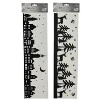 Decoris Fensterdeko Stadt sw 2St 8720725166783 Decoris 2 Stück