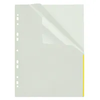 FolderSys Prospekthüllen Index 46325-60, A4 glasklar glatt, oben & rechts halb offen, 0,11mm 4250037423709 FolderSys 100 Stück