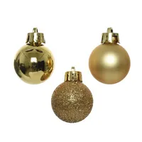 Decoris Kugel Mix 3cm go 14St 8719152493883 Decoris 14 Stück