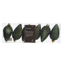 DECORIS Christbaumschmuck Zapfen Mix 4,5 x 8 cm (Ø x H)