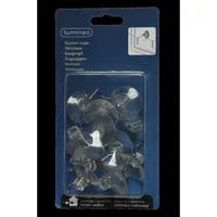 Zubehör Lichterketten & Anhänger Saugnapf Clips transparent - 12er Set - Lumineo