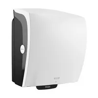 Katrin Rollenhandtuchspender 84739 Hybrid System, weiß/schwarz, Außenabrollung 6414301084739 Katrin