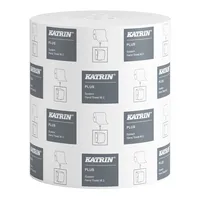 Katrin Rollenhandtücher Plus System M 94950, Außenabrollung, 2-lagig, weiß, Tissue 6414301094950 Katrin 6 Stück