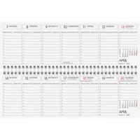 Glocken Querkalender 5071921206, 1 Woche / 1 Seite, 29,7x10,5cm (BxH), 2026 4061947145335 Glocken