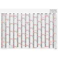 Glocken Plakatkalender 5044312006, 14 Monate / 1 Seite, 98x68,5cm (BxH), 2026 4061947146585 Glocken