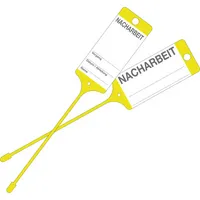 EICHNER Hängeetiketten Nacharbeit gelb 21,5 x 5,8 cm gelocht, 200 St.