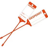 EICHNER Hängeetiketten Gesperrt rot 21,5 x 5,8 cm gelocht, 200 St.
