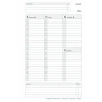 Chronoplan Buchkalender 50936, White Edition, weiß, 1 Woche / 2 Seiten, 13,5x21cm (A5), 2026 4004182088357 Chronoplan