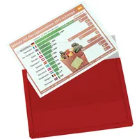 EICHNER Sichttaschen Magnetisch DIN A4 quer rot glatt 3,0 mm, 10 St.