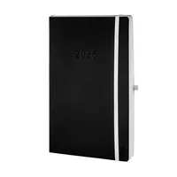 Chronoplan Buchkalender 50946, Black Edition, schwarz, 1 Tag / 1 Seite, 13,5x21cm (A5), 2026 4004182088364 Chronoplan