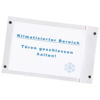 EICHNER Dokumententaschen DIN A4 quer transparent glatt, 10 St.