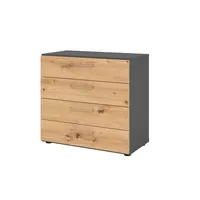 Hammerbacher Regal 2OH 4Schübe gp/Asteiche 4032062309230 Hammerbacher