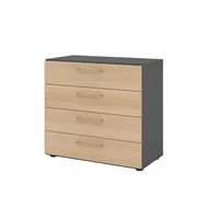 Hammerbacher Regal 2OH 4Schübe gp/Eiche 4032062309209 Hammerbacher