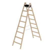 MUNK Stehleiter beidseitig 33216 natur 2x 8 Sprossen, H: 234,0 cm