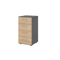 Hammerbacher Regal 2OH 4Schübe gp/Eiche 4032062308905 Hammerbacher