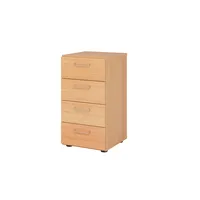 HAMMERBACHER 924S4 Schubladenschrank buche 4 Schubladen 40,0 x 42,0 x 74,8 cm, 1 St.
