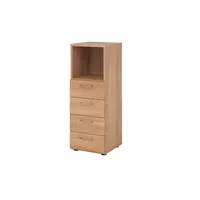Hammerbacher Regalschrank V9 Advanced V934S4/N/N/BS, nein, 3 OH, nussbaum, 40x110x41,7cm (BxHxT) 4032062325124 Hammerbacher