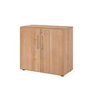 Hammerbacher Aktenschrank V9 Advanced V928T2/N/N/BS, abschließbar, 2 OH, nussbaum, 80x74,8x41,7cm (BxHxT) 4032062325070 Hammerbacher
