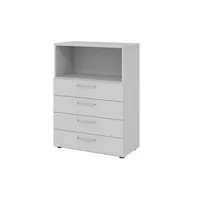 Hammerbacher Regalschrank V9 Advanced V938S4/5/5/BS, nein, 3 OH, grau, 80x110x41,7cm (BxHxT) 4032062309155 Hammerbacher 3 Stück