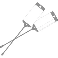 EICHNER Hängeetiketten grau 21,5 x 5,8 cm gelocht, 100 St.