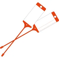 EICHNER Hängeetiketten rot 21,5 x 5,8 cm gelocht, 100 St.