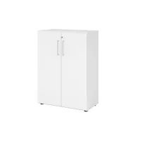 Hammerbacher Aktenschrank V9 Advanced V938T3/W/W/BS, abschließbar, 3 OH, weiß, 80x110x41,7cm (BxHxT) 4032062184370 Hammerbacher 2 Stück