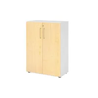 Hammerbacher Aktenschrank V9 Advanced V938T3/W/3/BS, abschließbar, 3 OH, ahorn/weiß, 80x110x41,7cm (BxHxT) 4032062184394 Hammerbacher