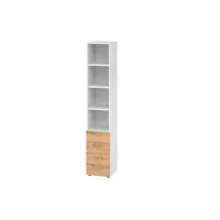 Hammerbacher Regalschrank V9 Advanced V964S4/W/R/BS, nein, 6 OH, asteiche/weiß, 40x215,6x41,7cm (BxHxT) 4032062308837 Hammerbacher 2 Stück