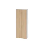 Hammerbacher Aktenschrank V9 Advanced V968T6/W/E/BS, abschließbar, 6 OH, eiche/weiß, 80x215,6x41,7cm (BxHxT) 4032062305614 Hammerbacher 4 Stück
