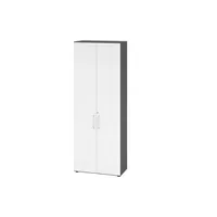 Hammerbacher Aktenschrank V9 Advanced V968T6/G/W/BS, abschließbar, 6 OH, weiß/graphit, 80x215,6x41,7cm (BxHxT) 4032062184578 Hammerbacher 4 Stück