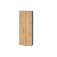 Hammerbacher Aktenschrank V9 Advanced V968T6/G/R/BS, abschließbar, 6 OH, asteiche/graphit, 80x215,6x41,7cm (BxHxT) 4032062305645 Hammerbacher 4 Stück