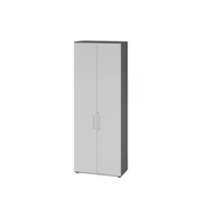 Hammerbacher Aktenschrank V9 Advanced V968T6/G/5/BS, abschließbar, 6 OH, grau/graphit, 80x215,6x41,7cm (BxHxT) 4032062305652 Hammerbacher 4 Stück