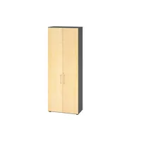 Hammerbacher Aktenschrank V9 Advanced V968T6/G/3/BS, abschließbar, 6 OH, ahorn/graphit, 80x215,6x41,7cm (BxHxT) 4032062314982 Hammerbacher 4 Stück