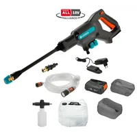 GARDENA Mitteldruckreiniger AquaClean 24/18V P4A Premium Set mit Akkupack