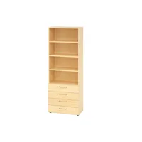 Hammerbacher Regalschrank V9 Advanced V968S4/3/3/BS, nein, 6 OH, ahorn, 80x215,6x41,7cm (BxHxT) 4032062309018 Hammerbacher 5 Stück