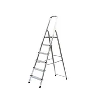 MUNK Stehleiter 11127, 1x 6 Stufen, silber, Aluminium 4031405111271 MUNK