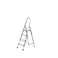 MUNK Stehleiter 11125, 1x 4 Stufen, silber, Aluminium 4031405111257 MUNK