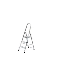 MUNK Stehleiter 11124, 1x 3 Stufen, silber, Aluminium 4031405111240 MUNK