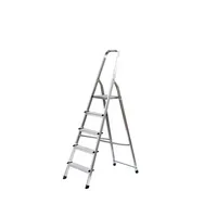 MUNK Stehleiter 11126, 1x 5 Stufen, silber, Aluminium 4031405111264 MUNK