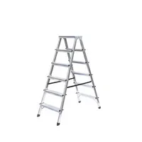 MUNK Stehleiter 11166, 2x 6 Stufen, silber, Aluminium 4031405111660 MUNK