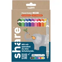 share Fasermaler 2in1 4-0003-12-1 sort 12St 4057305073501 share 12 Stück