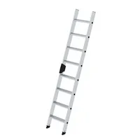 MUNK Anlegeleiter 40308 nivello, 1x 8 Stufen, silber, Aluminium 4031405403086 MUNK