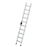 MUNK Anlegeleiter 40310 nivello, 1x 10 Stufen, silber, Aluminium 4031405403109 MUNK