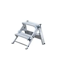 MUNK Trittleiter 55002, 1x 2 Stufen, silber, Aluminium 4031405550025 MUNK