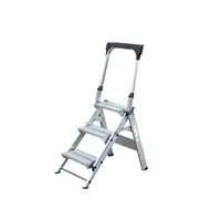 MUNK Trittleiter 53103, 1x 3 Stufen, silber, Aluminium 4031405531031 MUNK