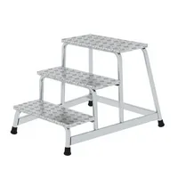 MUNK Podestleiter 50009, 1x 3 Stufen, silber, Aluminium 4031405500099 MUNK
