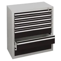 SCHULTE Schubladenschrank  36317 4/3 7 Schübe 100 x 110 x 50 cm schwarz grau abschließbar 4058255113705 SCHULTE