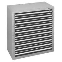 SCHULTE Schubladenschrank 36318 10 Schübe  100 x 110 x 50 cm schwarz grau abschließbar 4058255113712 SCHULTE